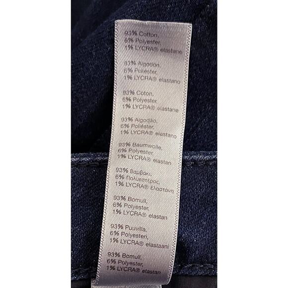 Women's Spanx Slim-X Casual Capri Denim Jeans Dark Dipped Stretch NWT - Picture 13 of 13